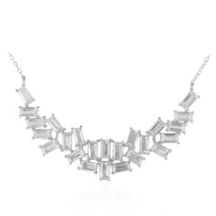 White Topaz Silver Necklace