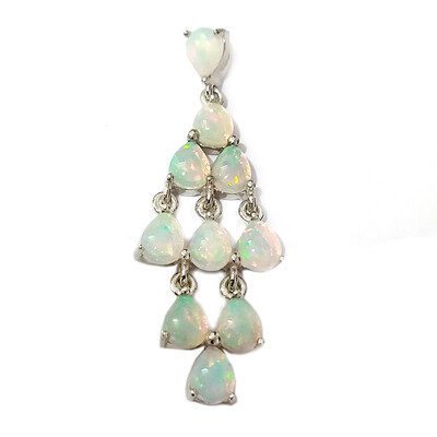 Welo Opal Silver Pendant