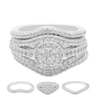 White Topaz Silver Ring