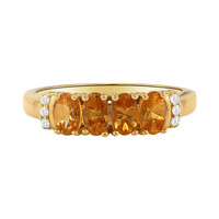 Spessartite Silver Ring