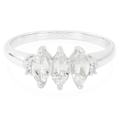 White Sapphire Silver Ring