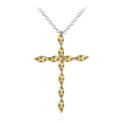 Citrine Silver Necklace