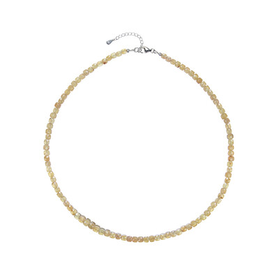 Yellow Apatite Silver Necklace