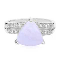 Blue Lace Agate Silver Ring