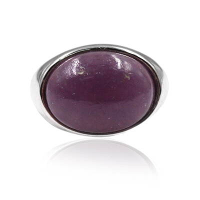 Lepidolite Silver Ring