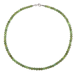 Green apatite Silver Necklace
