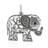Blue Sapphire Silver Pendant