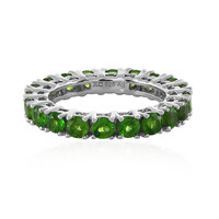 Russian Diopside Silver Ring
