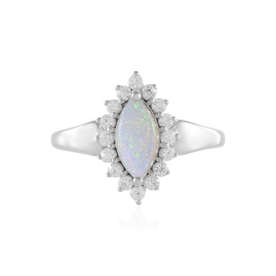 Australian Opal Silver Ring