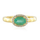 Russian Emerald Silver Ring