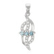 Santa Maria Aquamarine Silver Pendant