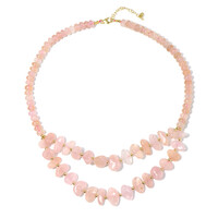 Morganite Silver Necklace