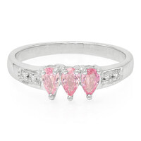 Padparadscha Sapphire Silver Ring
