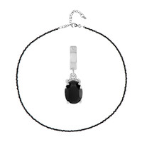 Black Spinel Silver Set