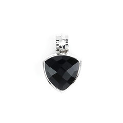 Black Onyx Silver Pendant