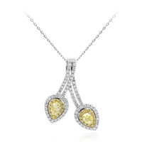 14K SI2 Yellow Diamond Gold Necklace (CIRARI)