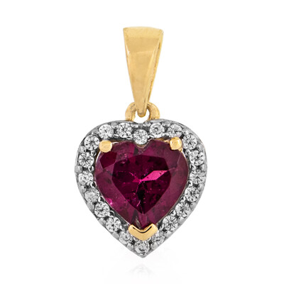 9K Rhodolite Gold Pendant