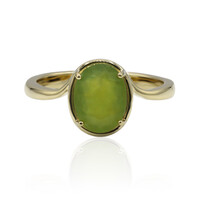 9K Brazilian Green Opal Gold Ring (Tenner Diniz)