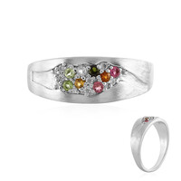 Fancy Tourmaline Silver Ring