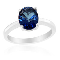 Royal Blue Topaz Silver Ring