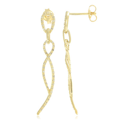 Chocolate Diamond Silver Earrings