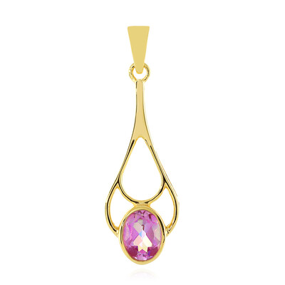 Anniversary Topaz Silver Pendant