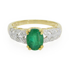 Bahia Emerald Silver Ring