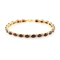 Mozambique Garnet Silver Bracelet
