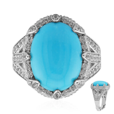 Sleeping Beauty Turquoise Silver Ring (Dallas Prince Designs)