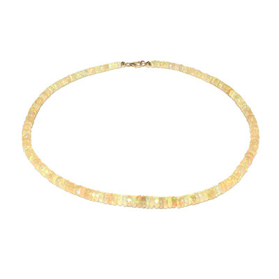 18K AAA Welo Opal Gold Necklace (AMAYANI)