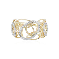 9K I1 (I) Diamond Gold Ring (Ornaments by de Melo)