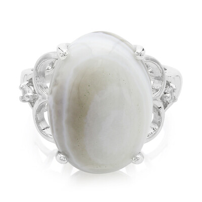 Botswana Agate Silver Ring