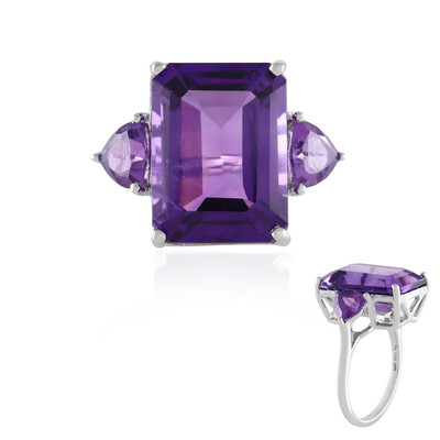 Siberian Amethyst Silver Ring
