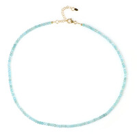 Blue Apatite Silver Necklace