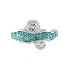 White Topaz Silver Ring (Adela Silber)
