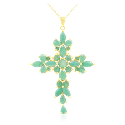 Emerald Silver Necklace