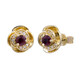 14K AAA Mozambique Ruby Gold Earrings (CIRARI)