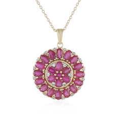 Madagascar Ruby Silver Necklace