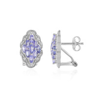 Tanzanite Silver Earrings