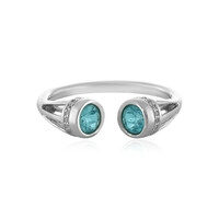 Blue Apatite Silver Ring