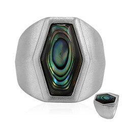 Abalone Shell Silver Ring