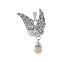 White Freshwater Pearl Silver Pendant