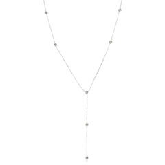 9K VS1 Champagne Diamond Gold Necklace (de Melo)