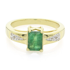 Bahia Emerald Silver Ring