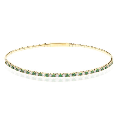 14K AAA Tsavorite Gold Bangle (CIRARI)