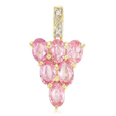 Padparadscha Sapphire Silver Pendant