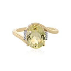 9K Canary Kunzite Gold Ring