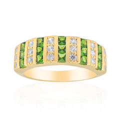 Russian Diopside Silver Ring