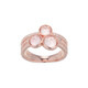 Rose Quartz Silver Ring (Adela Silber)