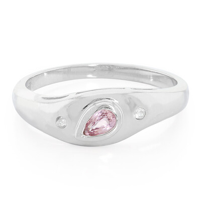 Padparadscha Sapphire Silver Ring